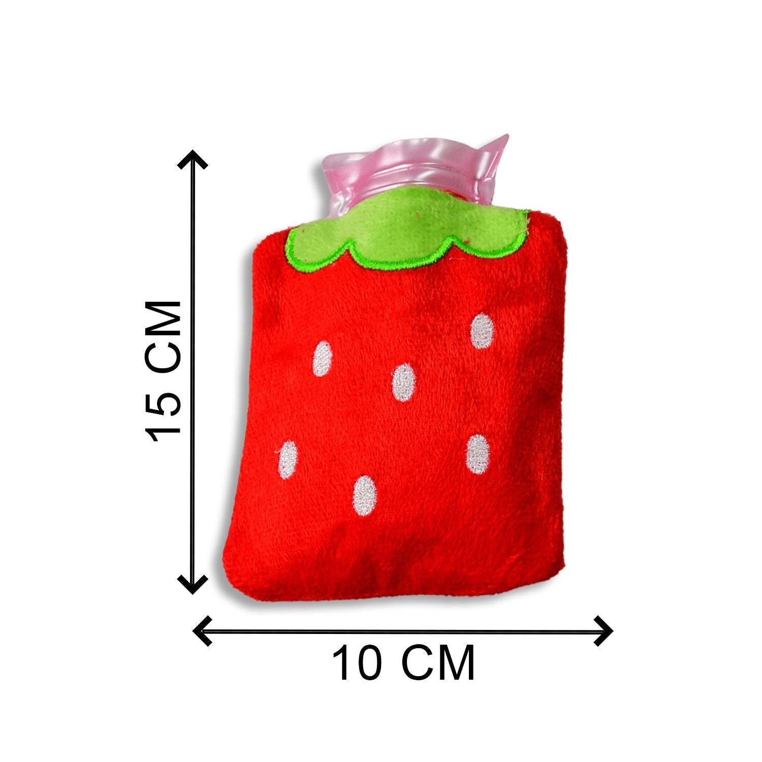 6516 Strawberry small Hot Water Bag with Cover for Pain Relief, Neck, Shoulder Pain and Hand, Feet Warmer, Menstrual Cramps. 6516 Strawberry small Hot Water Bag with Cover for Pain Relief, Neck, Shoulder Pain and Hand, Feet Warmer, Menstrual Cramps.